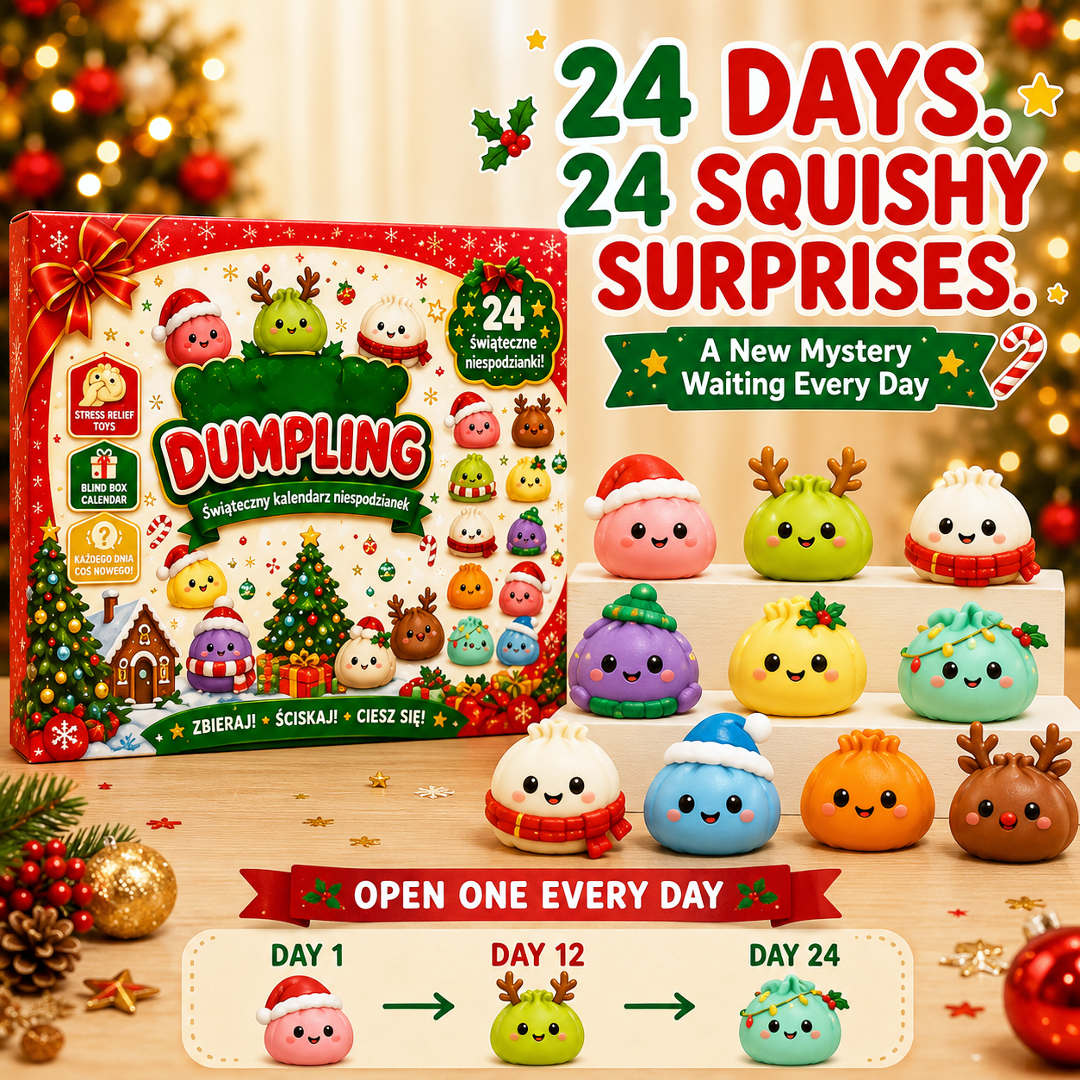 🔥Limited time 70% OFF -🎄🎁24 Days of Squishy Christmas Surprises – Open, Squish & Collect Every Day