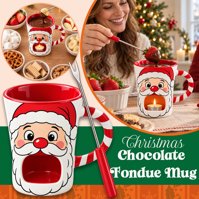 🔥Limited time 70% OFF -🎄🍫 Christmas Chocolate Fondue Mug | Melt, Dip & Enjoy ☕✨