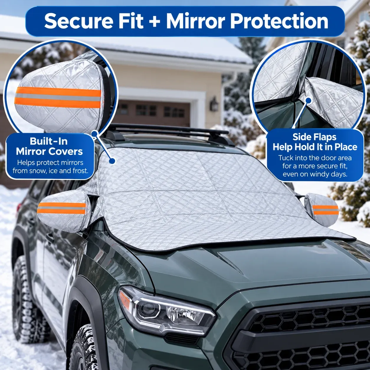 🔥Limited time 70% OFF -🚗❄️All-Season Magnetic Windshield Cover – Snow, Ice & Frost Protection