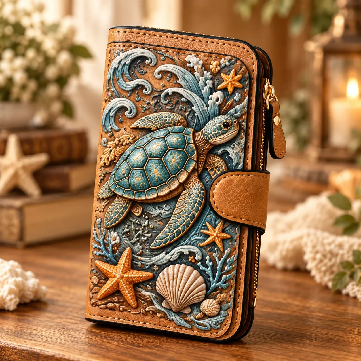 🔥Limited time 70% OFF -✨ 👛Vintage Embossed Art Wallet - Timeless Art You Can Carry