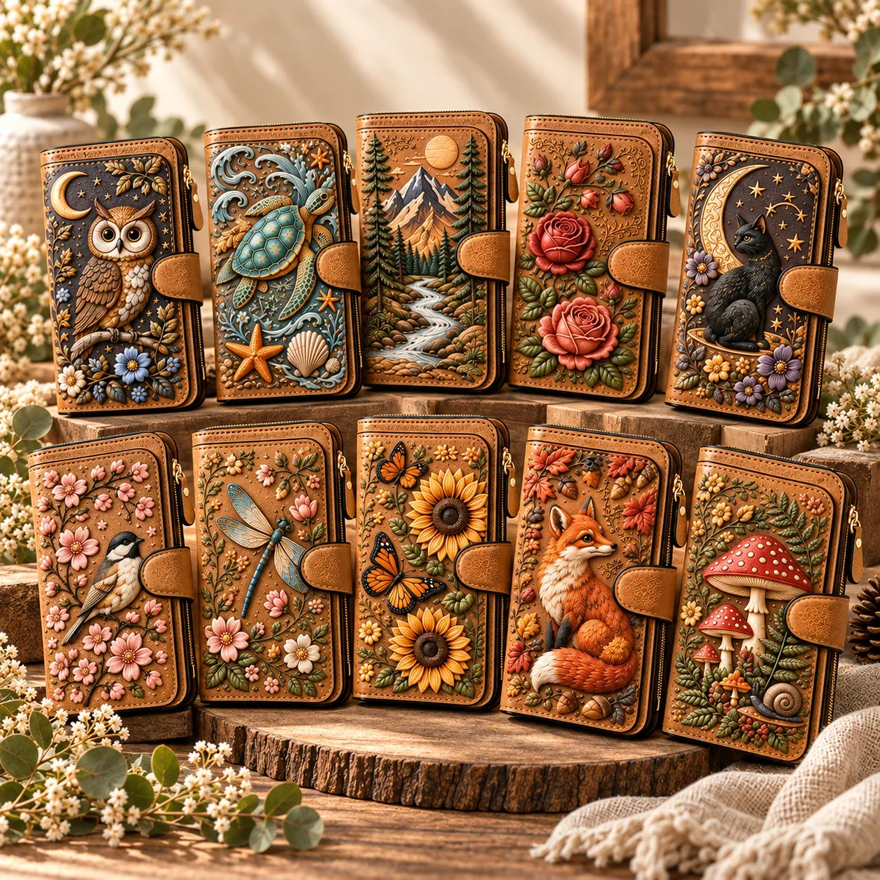 🔥Limited time 70% OFF -✨ 👛Vintage Embossed Art Wallet - Timeless Art You Can Carry
