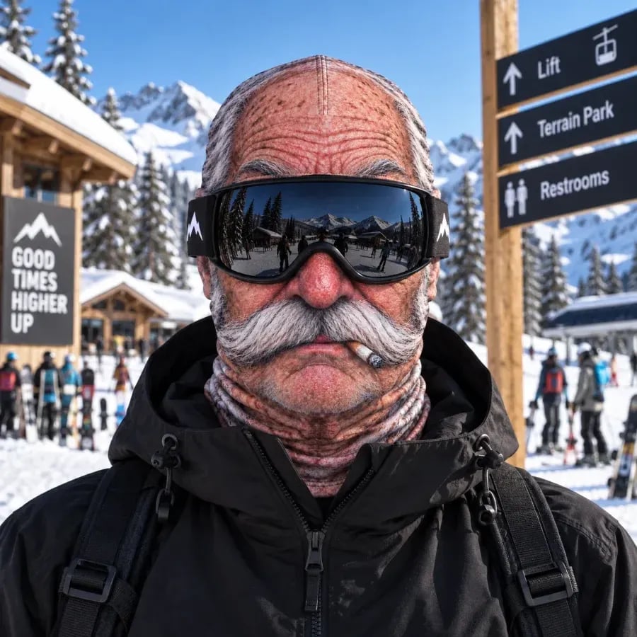 🔥Last 40pcs🎉 -🎿 Realistic Face Balaclava – Funny Ski & Snowboard Mask for Cold Weather Adventures