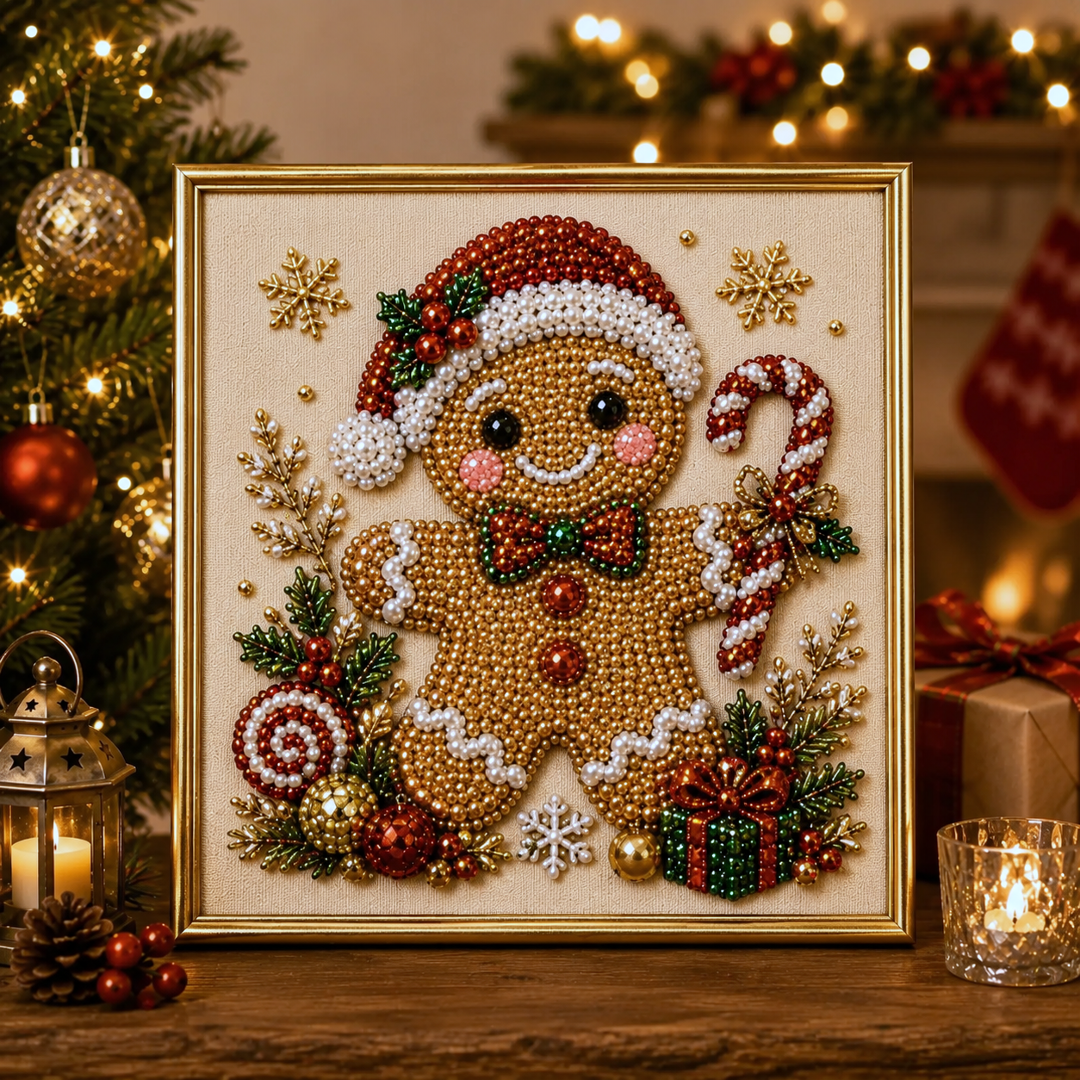🧘Relaxing & Beginner-Friendly-💎DIY Christmas Pearl Diamond Painting Art Kit(❤Same as the Vedio)