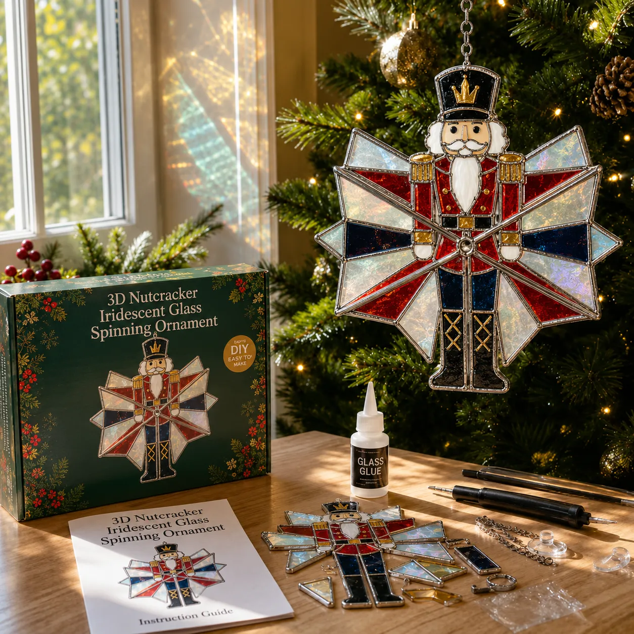 Christmas Nutcracker Suncatcher