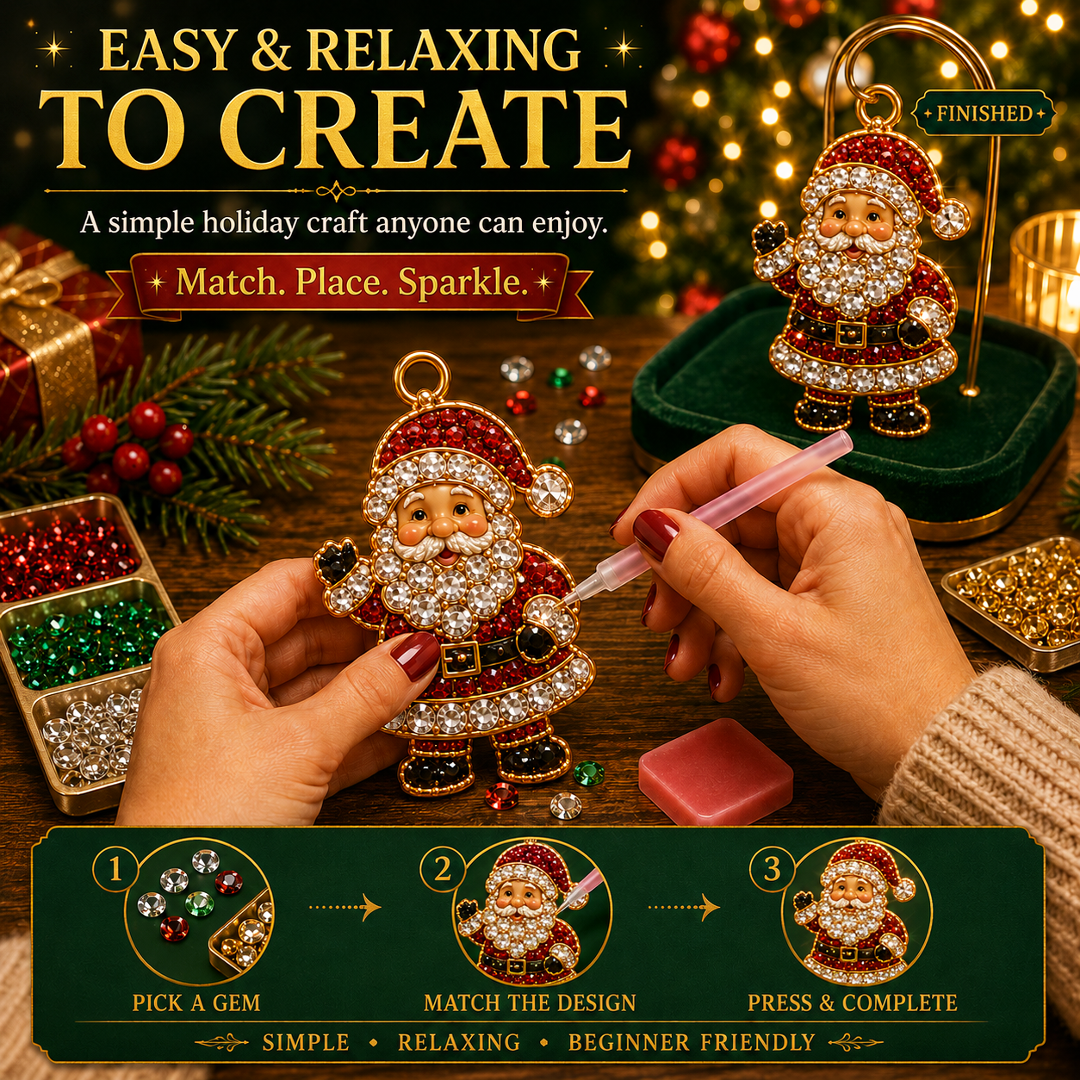 🔥Limited time 70% OFF -🎄💎Christmas Diamond Painting Advent Calendar – 24 Days of Sparkling Ornament Surprises