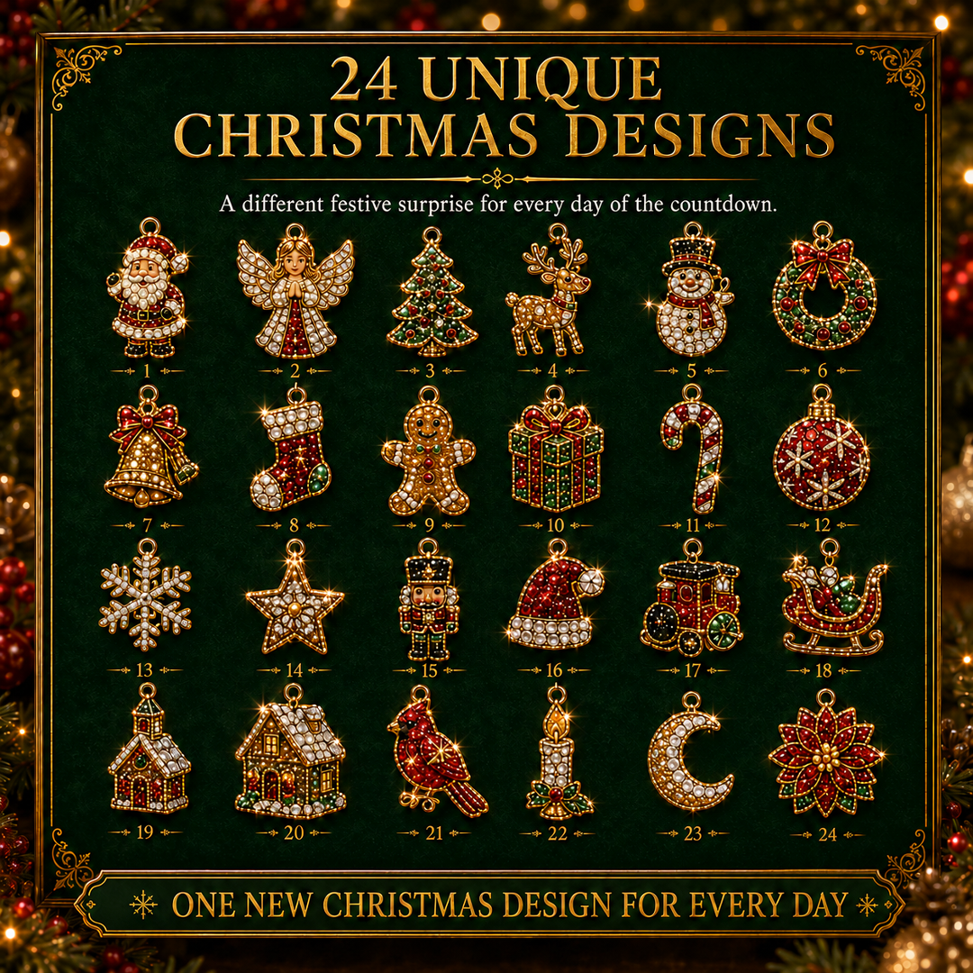 🔥Limited time 70% OFF -🎄💎Christmas Diamond Painting Advent Calendar – 24 Days of Sparkling Ornament Surprises
