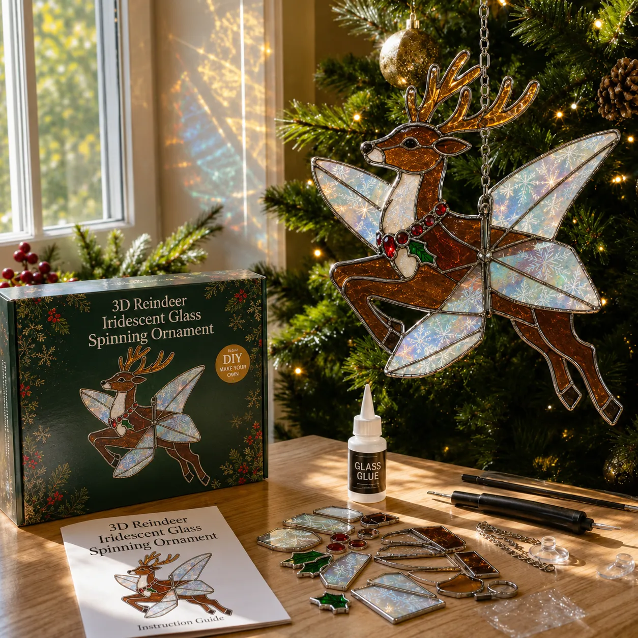 Christmas Reindeer Suncatcher