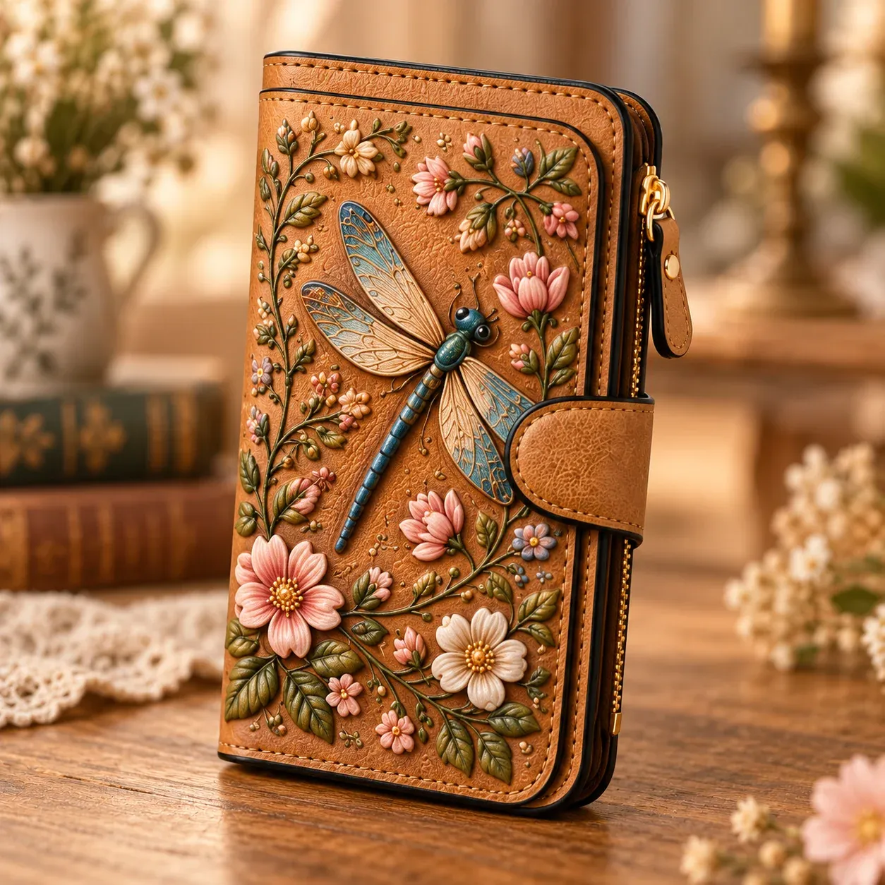 🔥Limited time 70% OFF -✨ 👛Vintage Embossed Art Wallet - Timeless Art You Can Carry