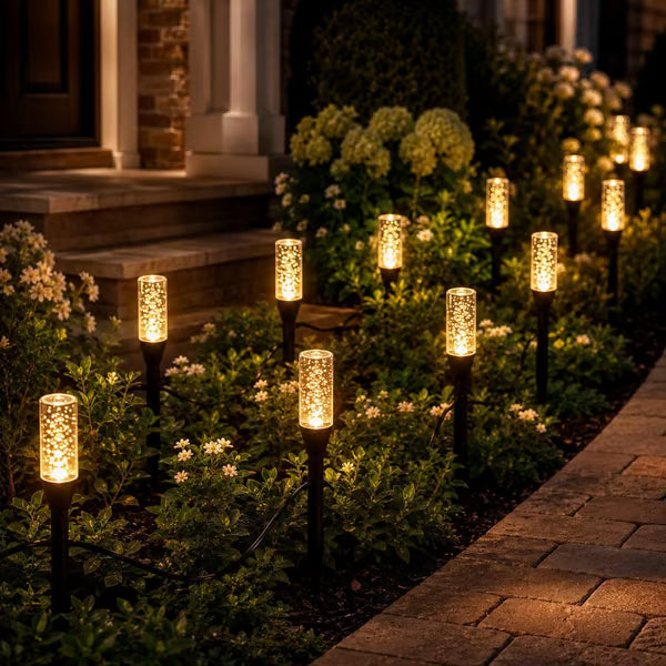 🔥 Limited 70% OFF- Solar Pathway Lights Outdoor Crystal Bubble