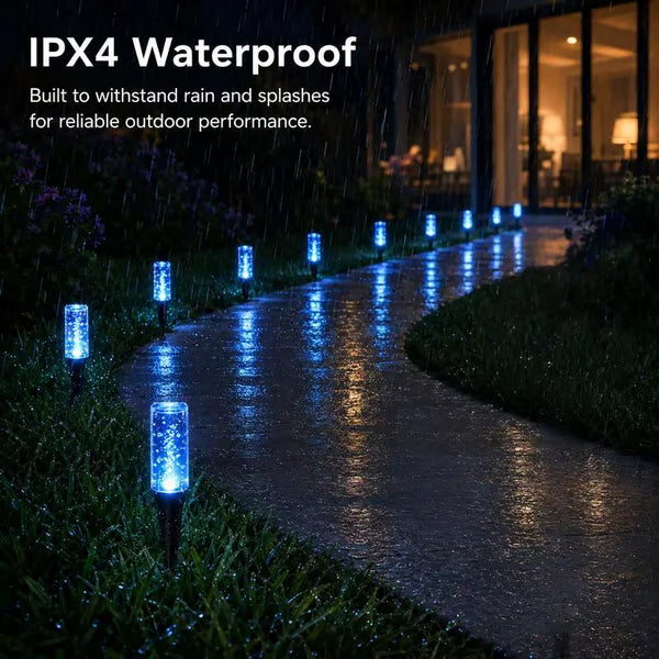 🔥 Limited 70% OFF- Solar Pathway Lights Outdoor Crystal Bubble