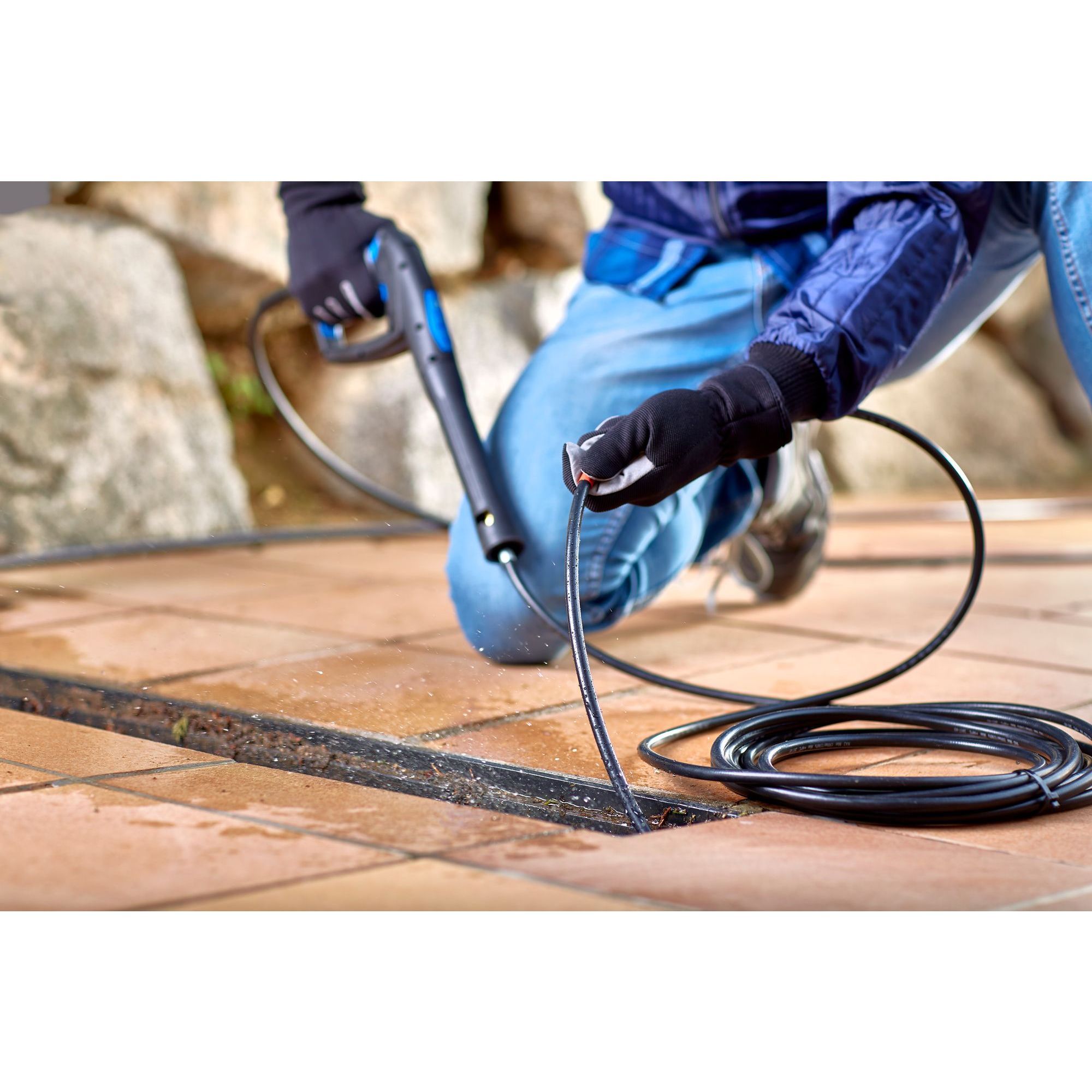 Nettoyeur haute pression + Déboucheur de canalisation