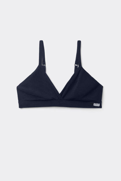 Emma Triangle Bra in Natural Cotton
