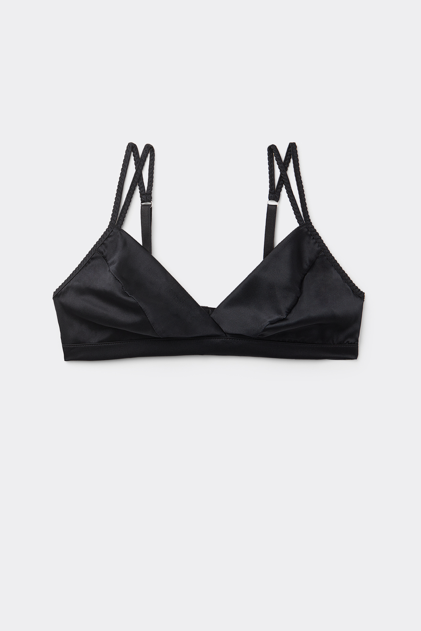 Emma Refined Everyday Bralette Triangle Bra in Silk