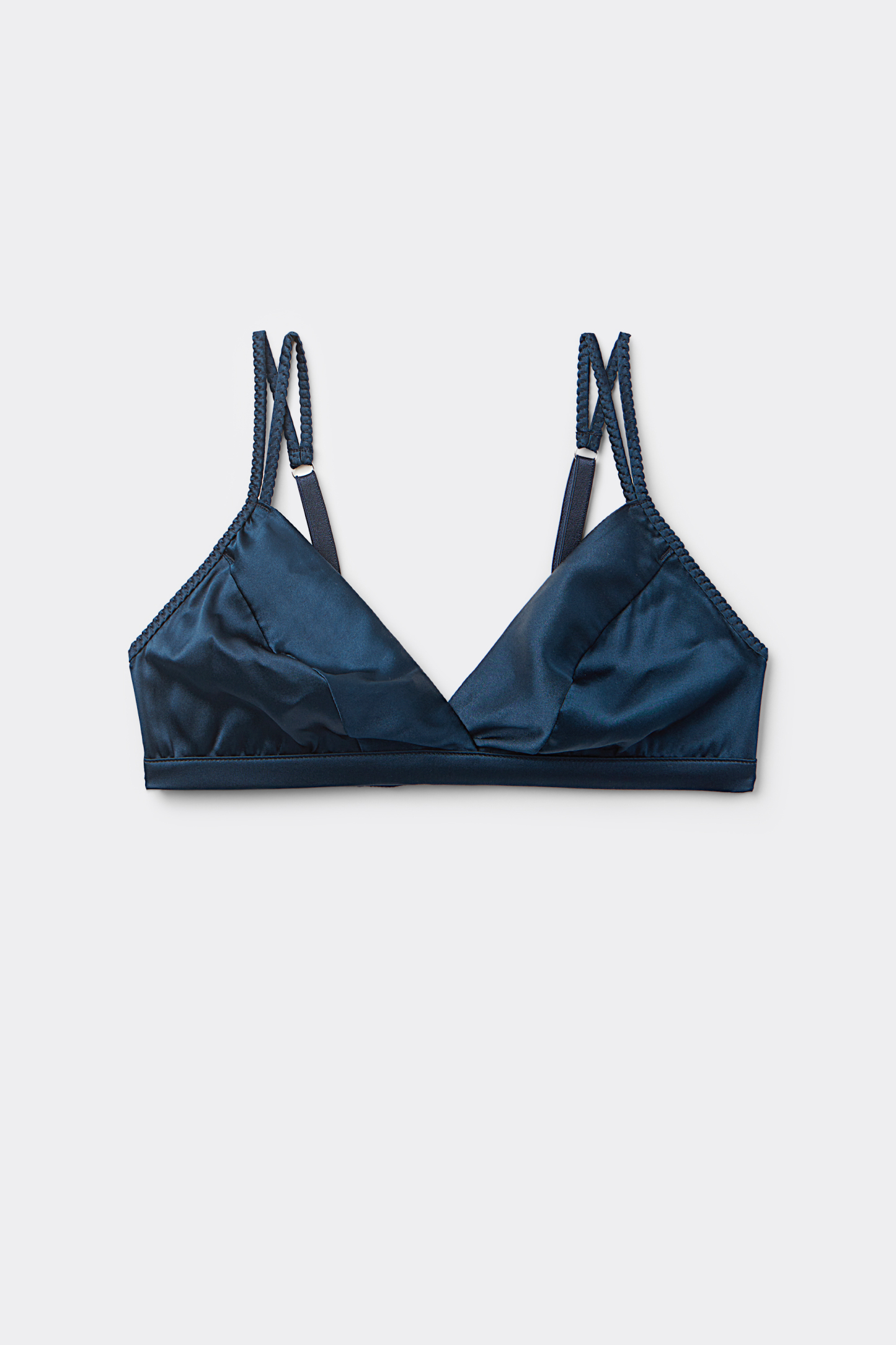 Emma Refined Everyday Bralette Triangle Bra in Silk