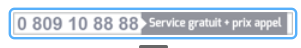 alt=”Numéro de téléphone : 0 809 10 88 88 (service gratuit + prix d’appel)”