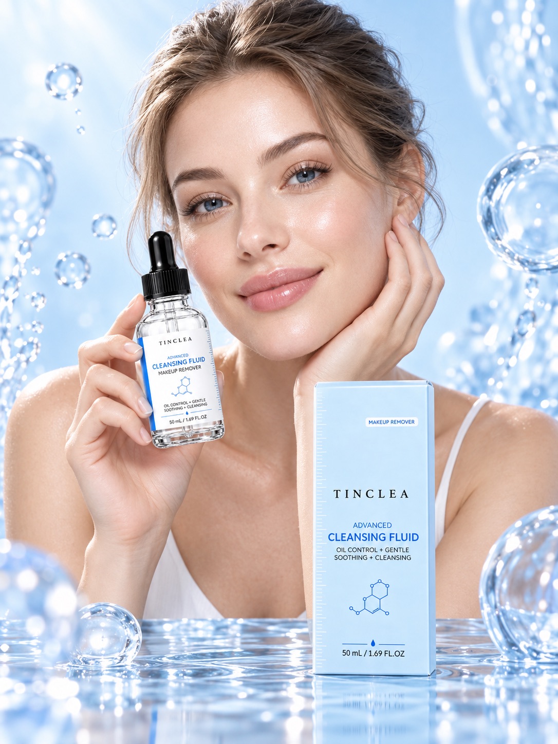 TinClea Advanced Cleansing Fluid, Make-up removing lotions, alternate product image 2