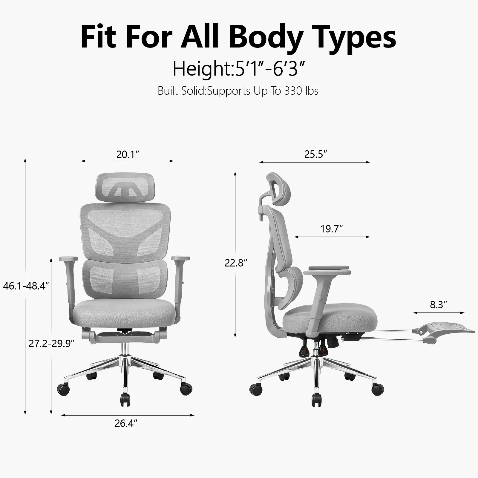 Hilleagle Ergonomic Office Chair
