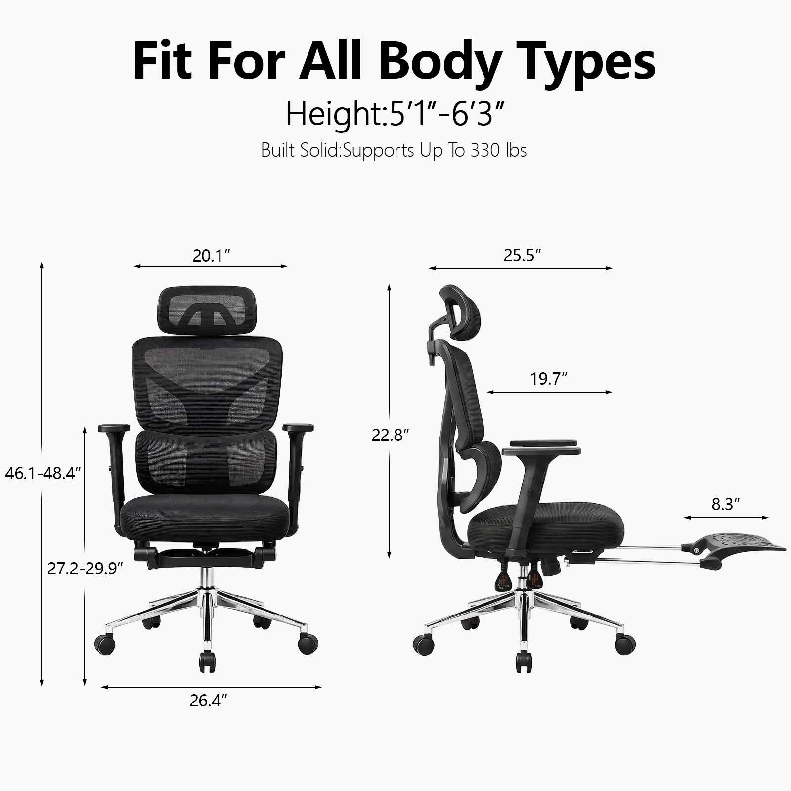 Hilleagle Ergonomic Office Chair