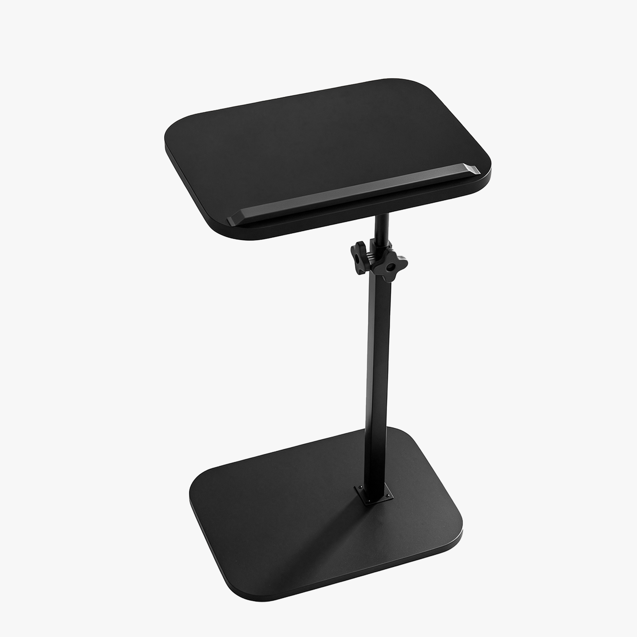 Hilleagle Adjustable C-Shape TV Tray Table with 360° Swivel