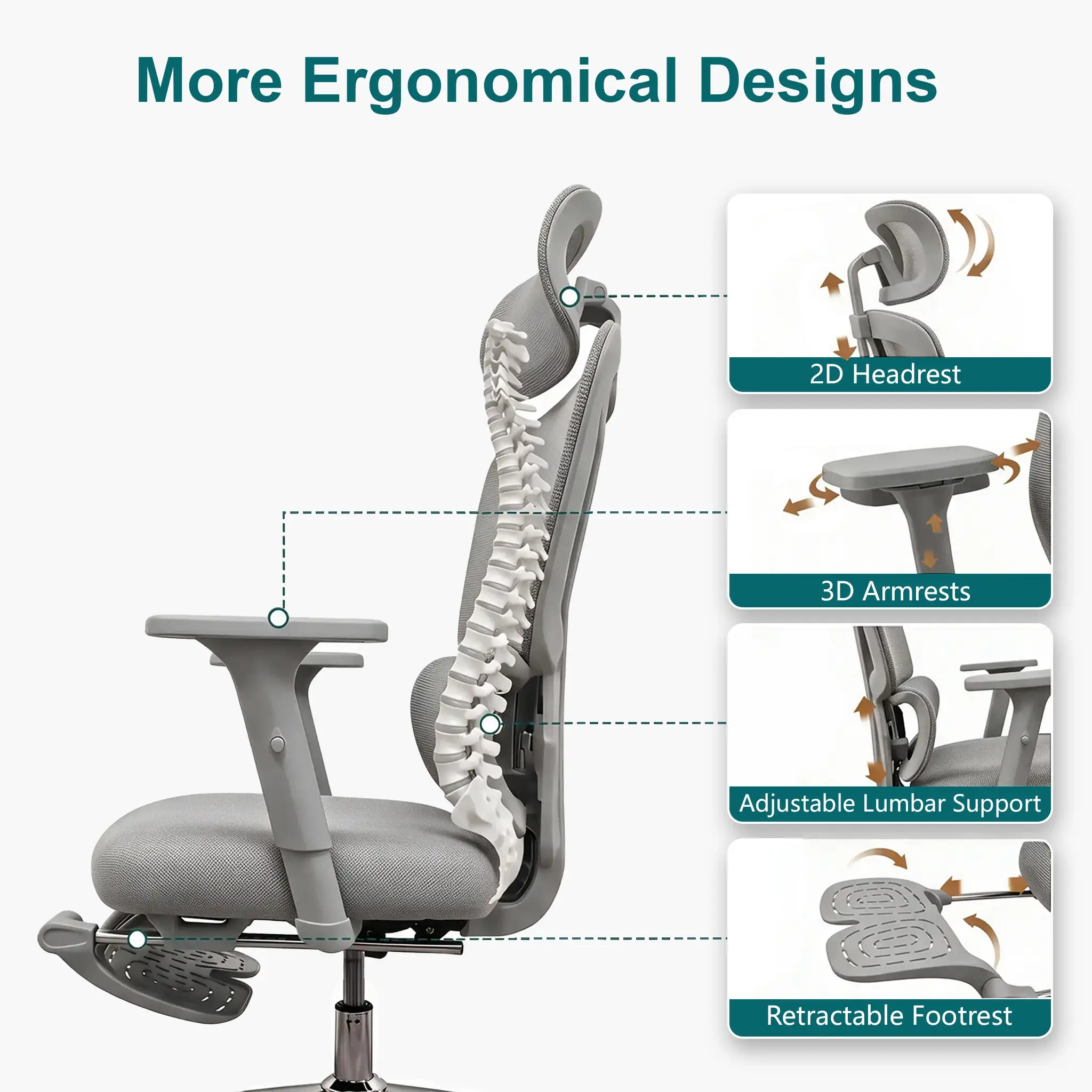 Hilleagle Ergonomic Office Chair