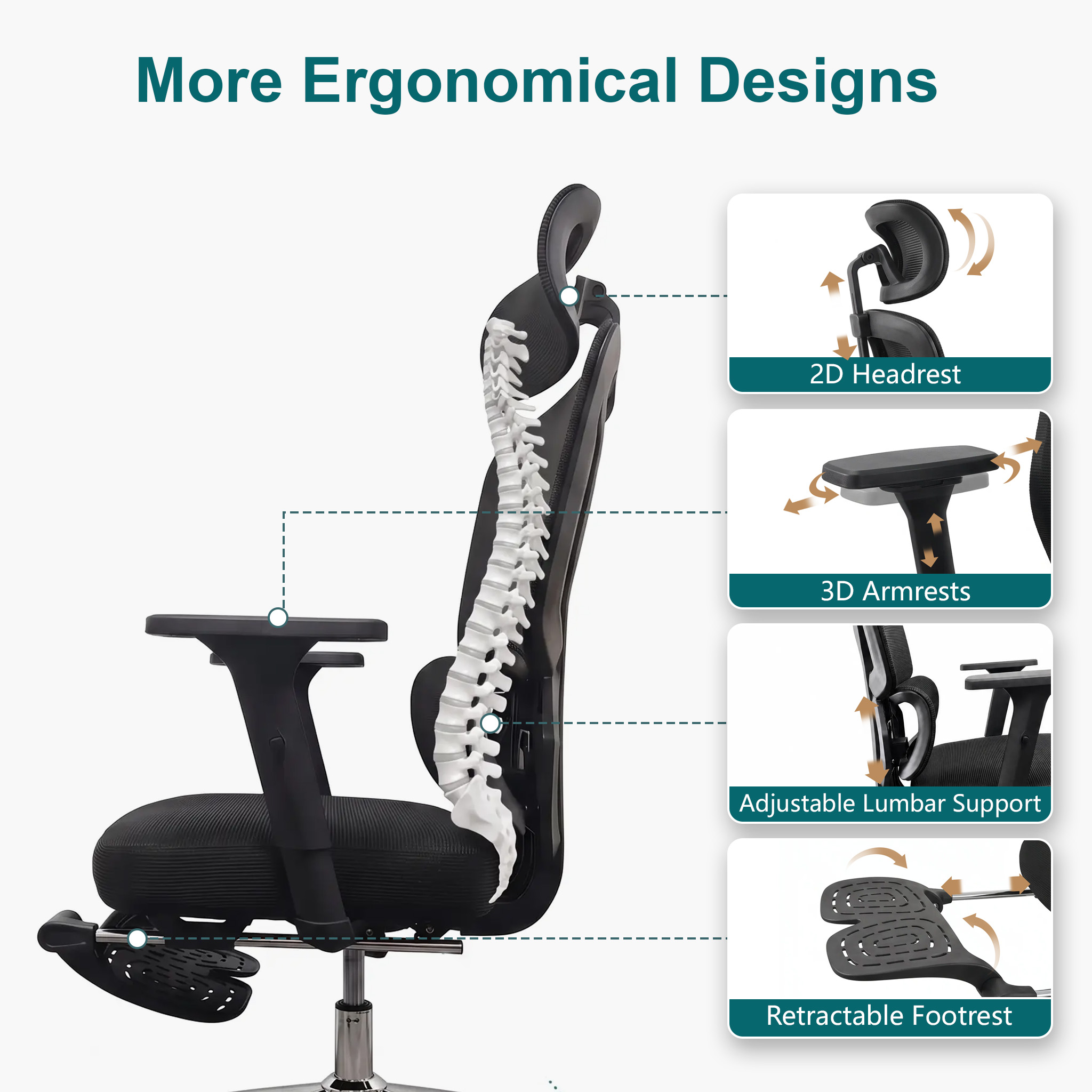 Hilleagle Ergonomic Office Chair
