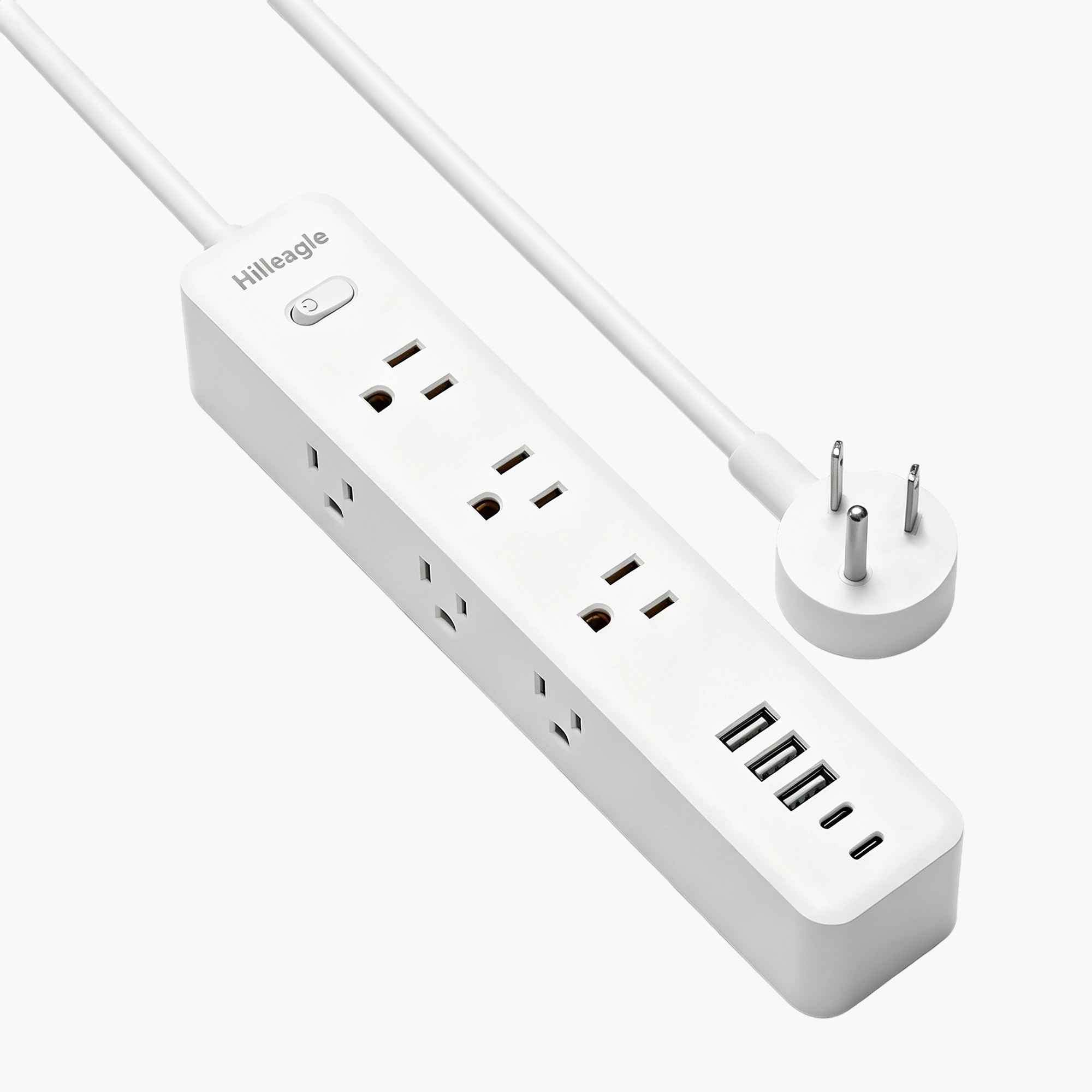 Hilleagle Power Strip with 1200J Surge Protector, 9 AC Outlets