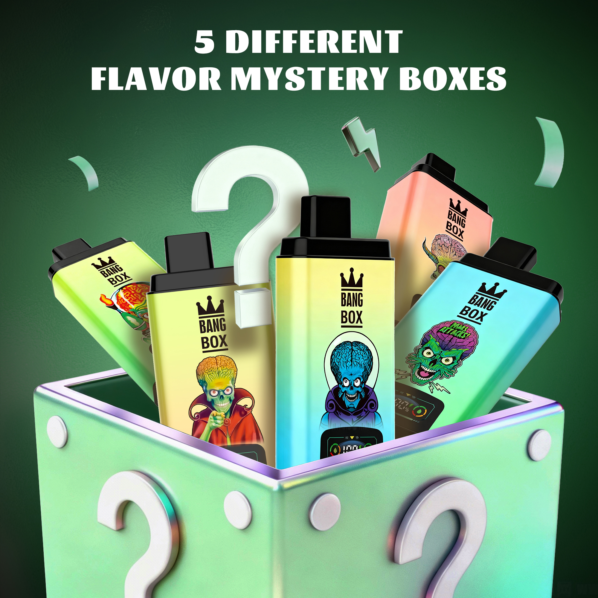 💎 5 pcs BANG BOX 50000 Puffs Double Flavor Disposable Vape – Mystery Box Price Drop!