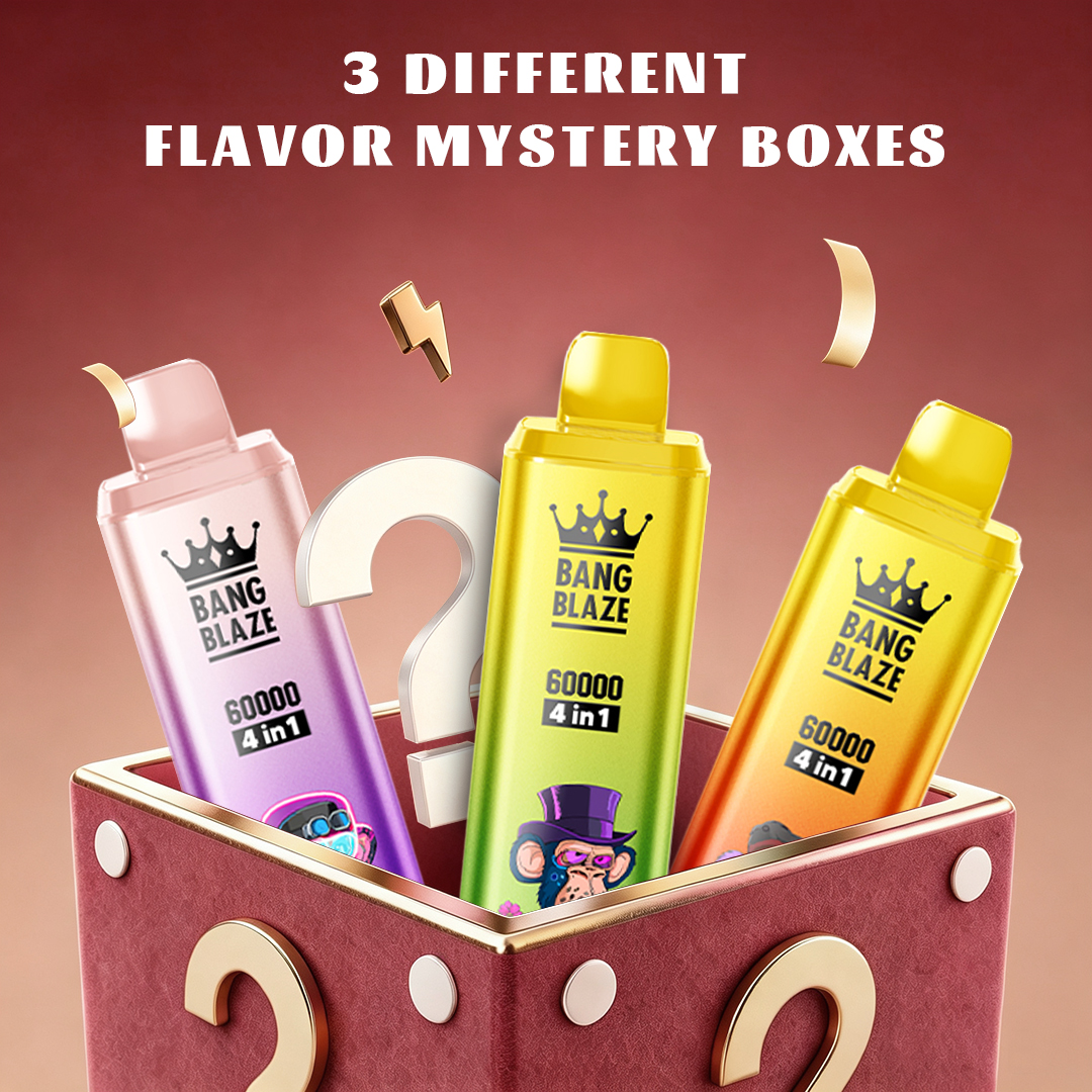 🎁3 pcs BANG BLAZE 60000 Puffs 4 in 1 Flavor Disposable Vape – TikTok Box Price Drop!