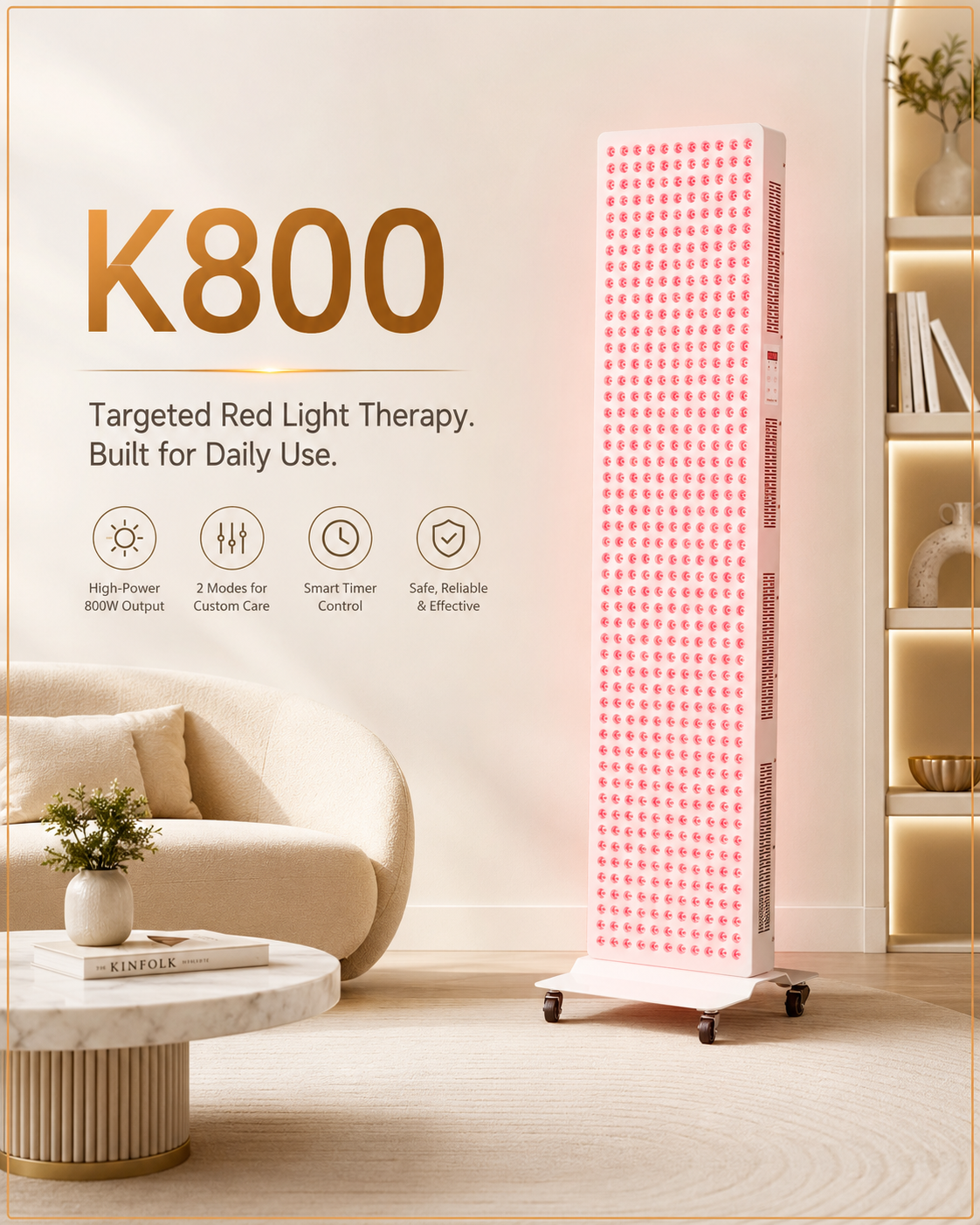 Lightenwells K800 Full-Body Red Light Panel