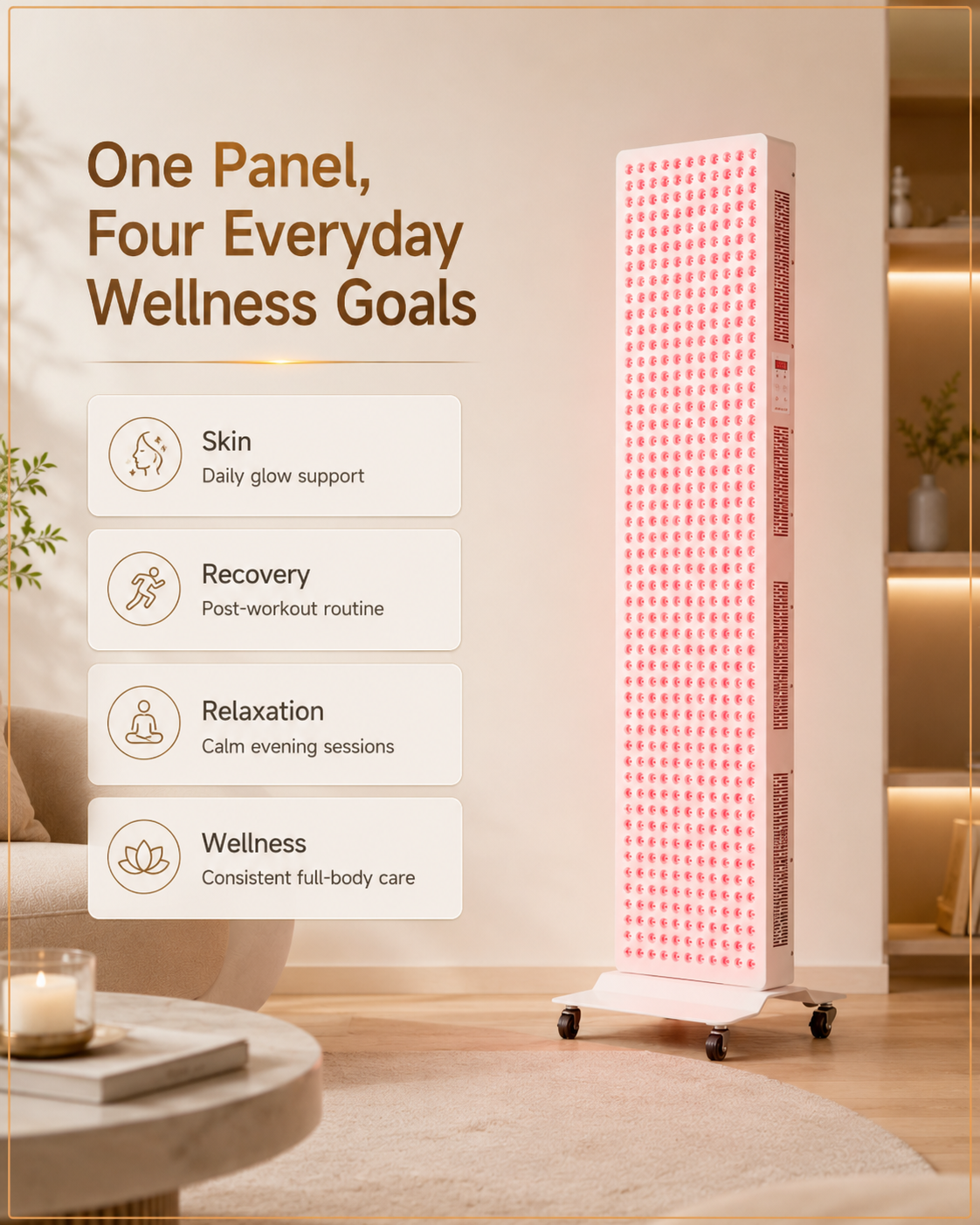 Lightenwells K800 Full-Body Red Light Panel