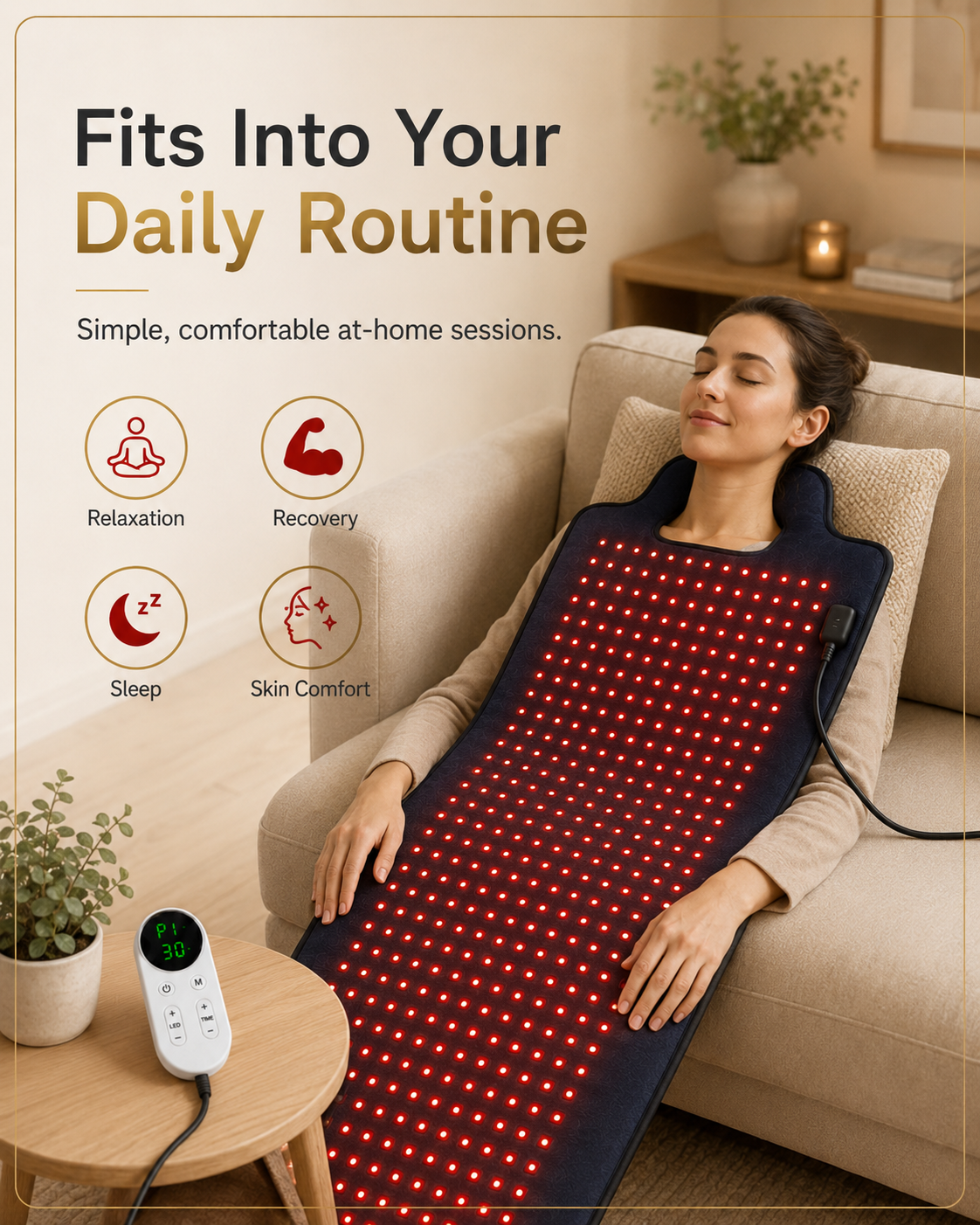 Lightenwells P500 Red Light Therapy Blanket