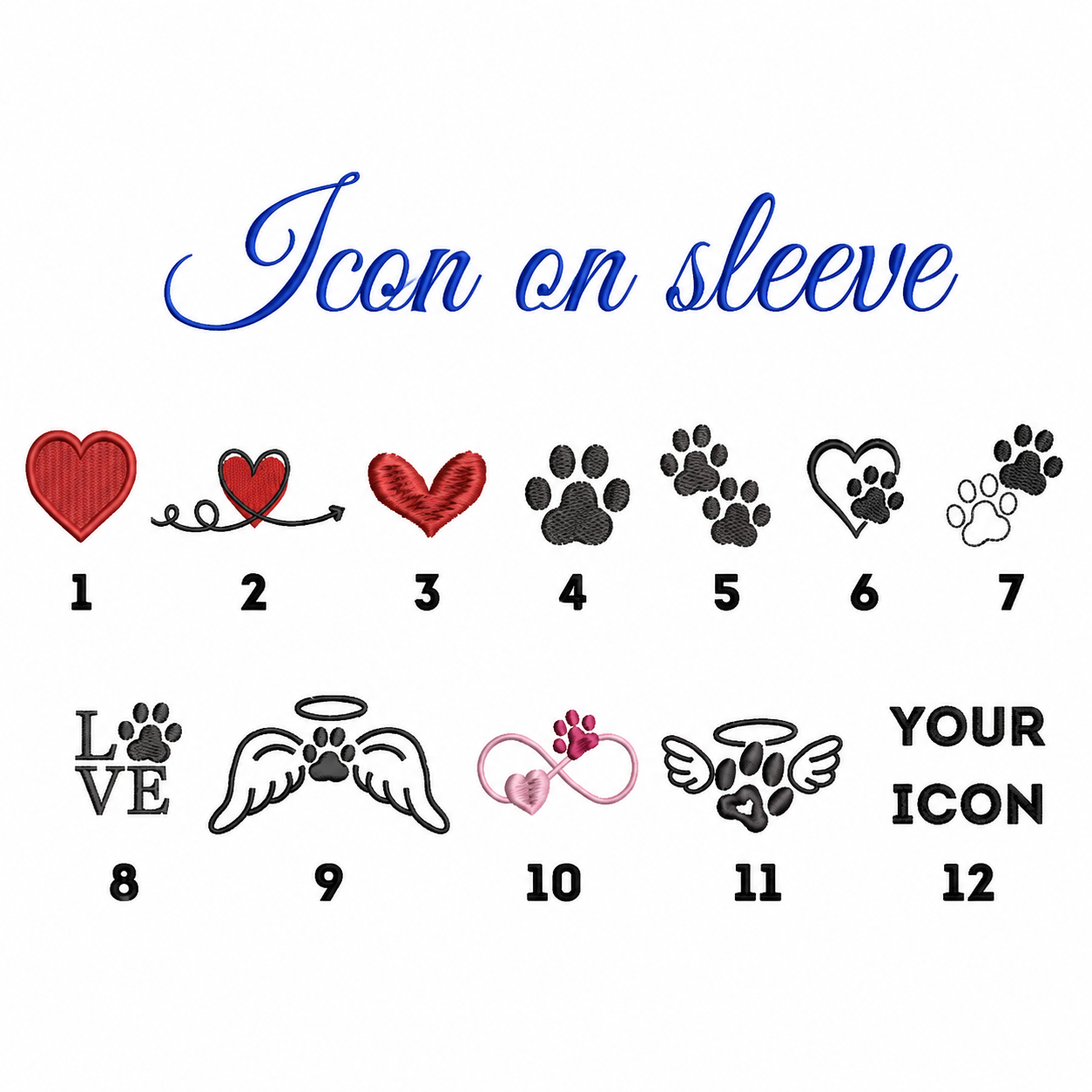 Custom Multi-Pet Portrait Embroidered Sweatshirt