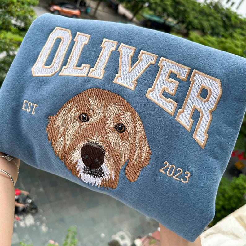 Custom Embroidered Pet  Name Sweatshirt
