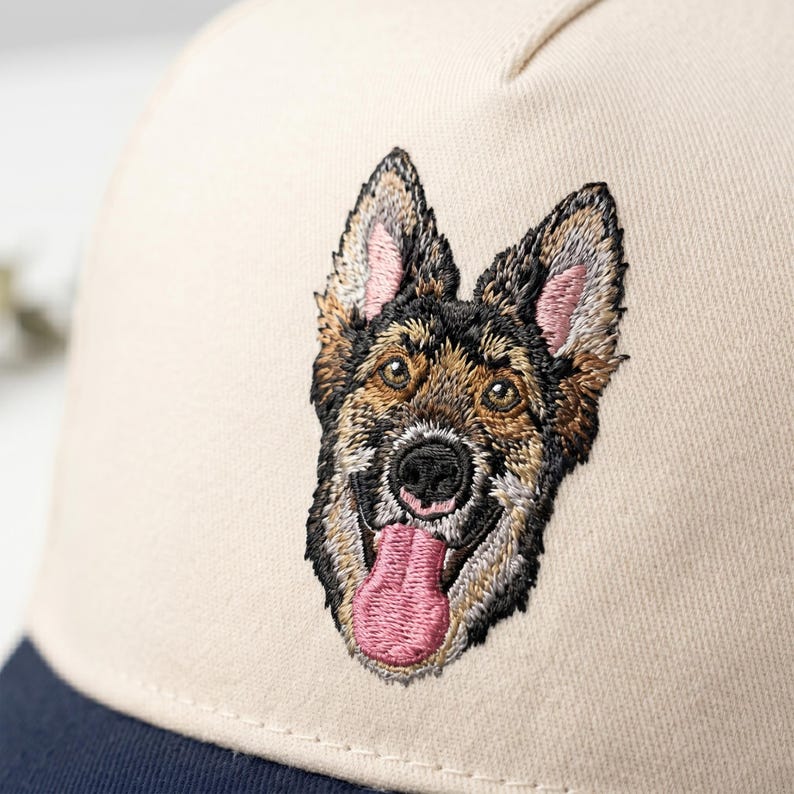 Custom Embroidered Pet Portrait Baseball Cap
