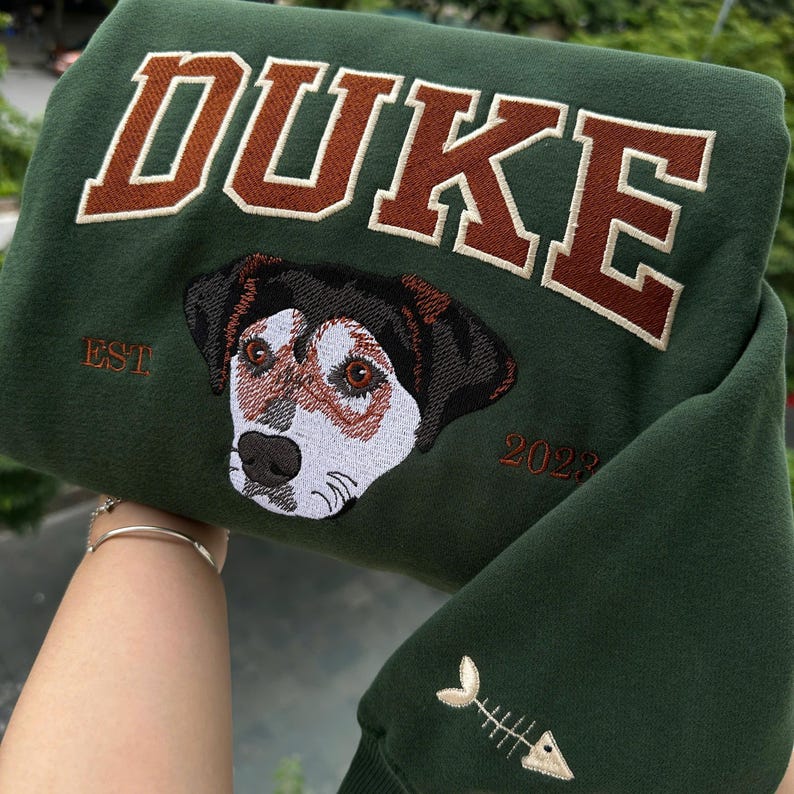 Custom Embroidered Pet  Name Sweatshirt