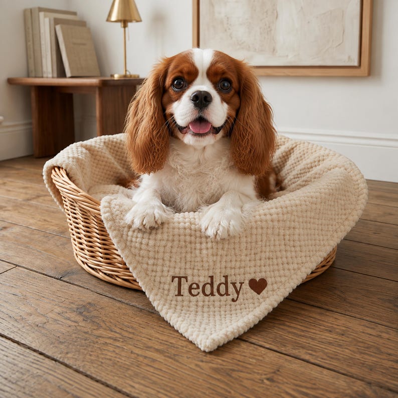 Custom Embroidered Pet Name Blanket