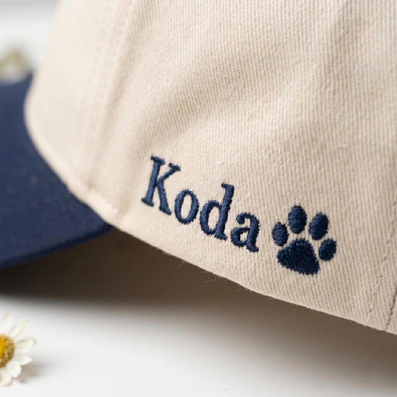 Custom Embroidered Pet Portrait Baseball Cap