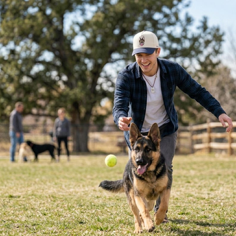 Custom Embroidered Pet Portrait Baseball Cap