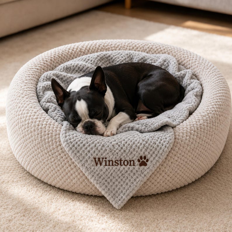 Custom Embroidered Pet Name Blanket