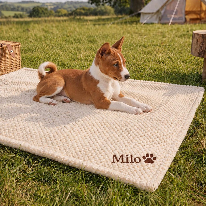 Custom Embroidered Pet Name Blanket