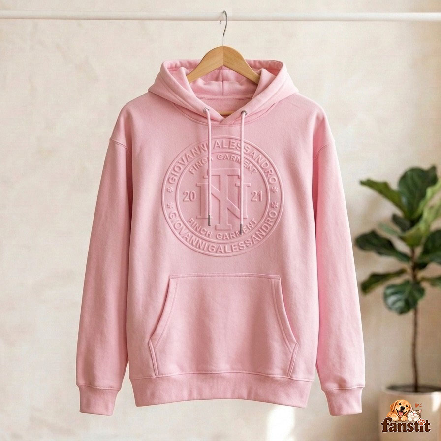 Custom Embossed Crest Pullover Hoodie