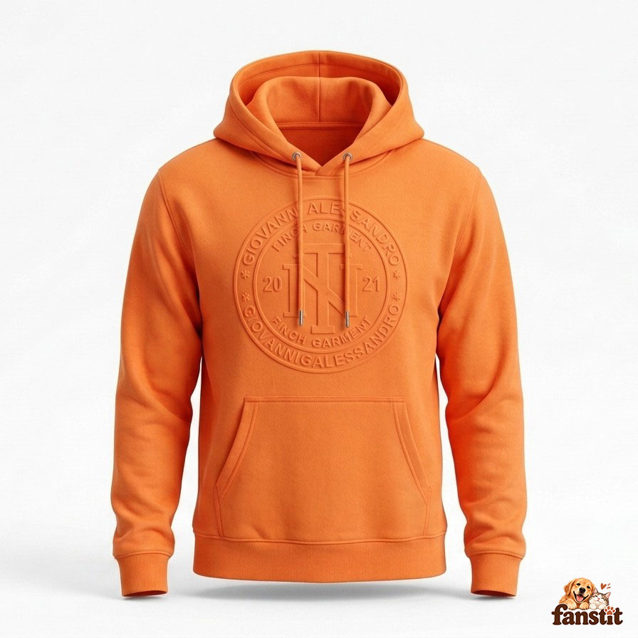 Custom Embossed Crest Pullover Hoodie