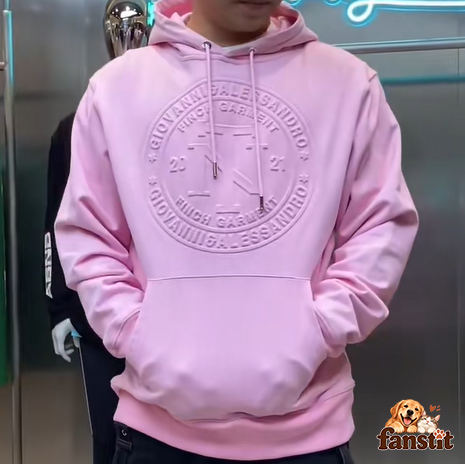 Custom Embossed Crest Pullover Hoodie