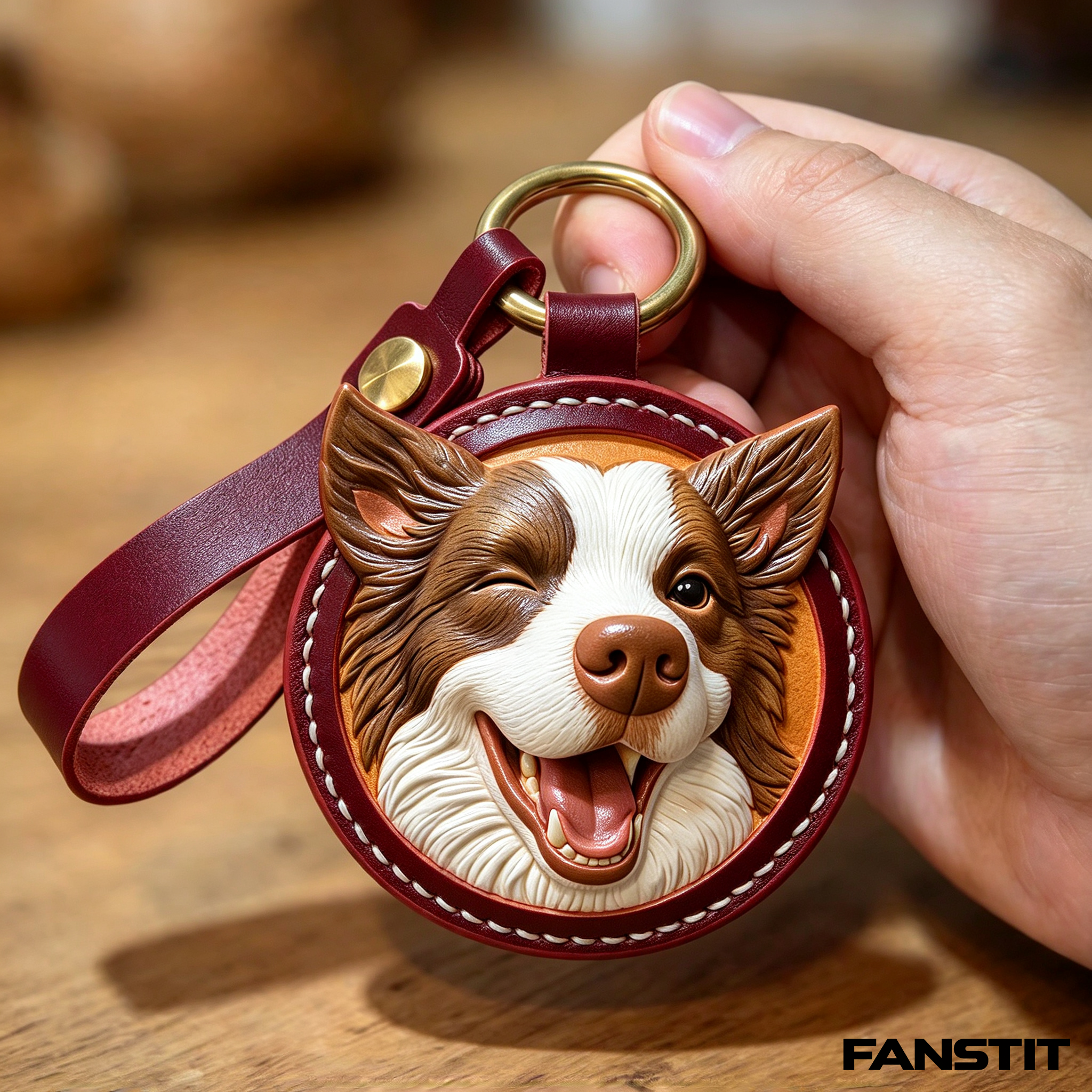 3D Printed Pet Portrait Relief Keychain