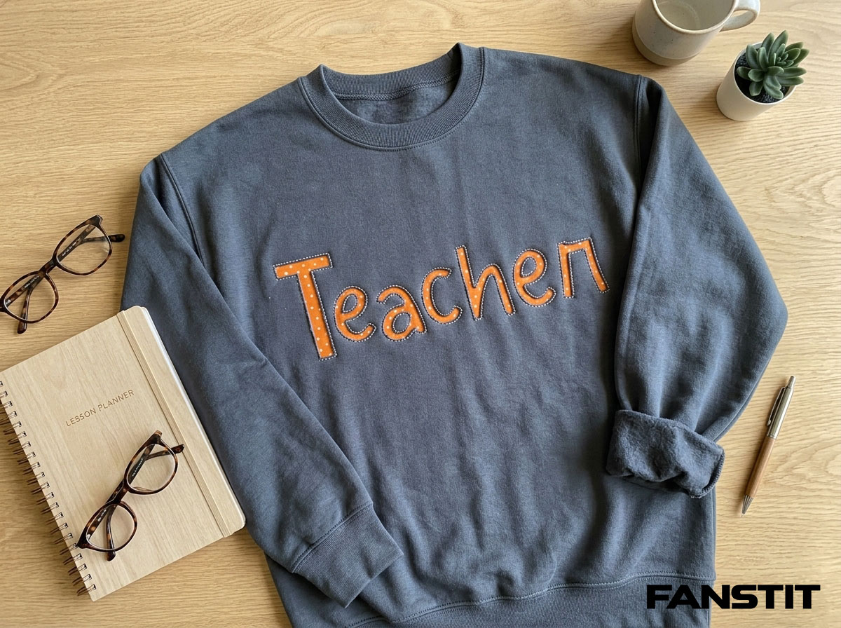 Custom Polka Dot Appliqué Sweatshirt