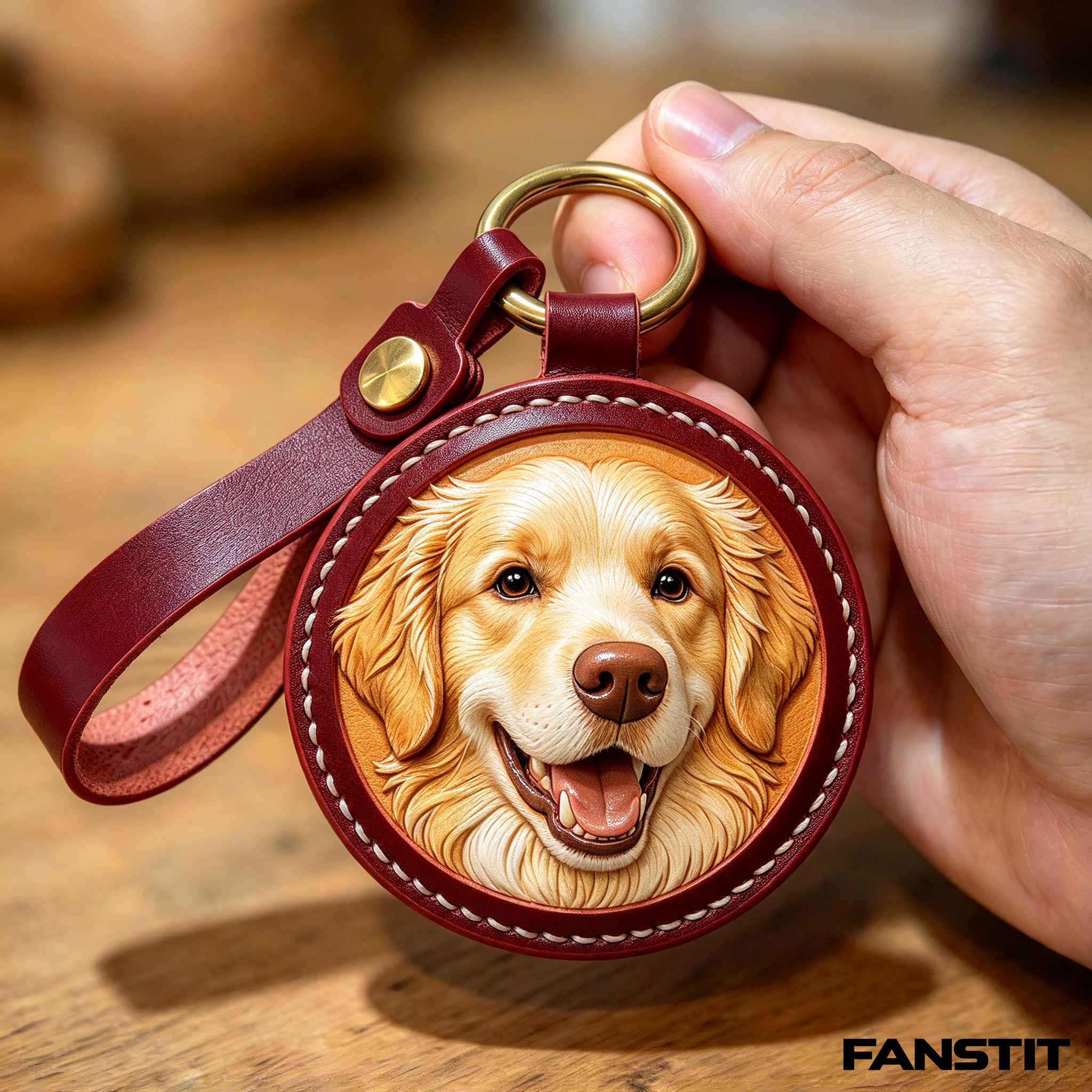 3D Printed Pet Portrait Relief Keychain