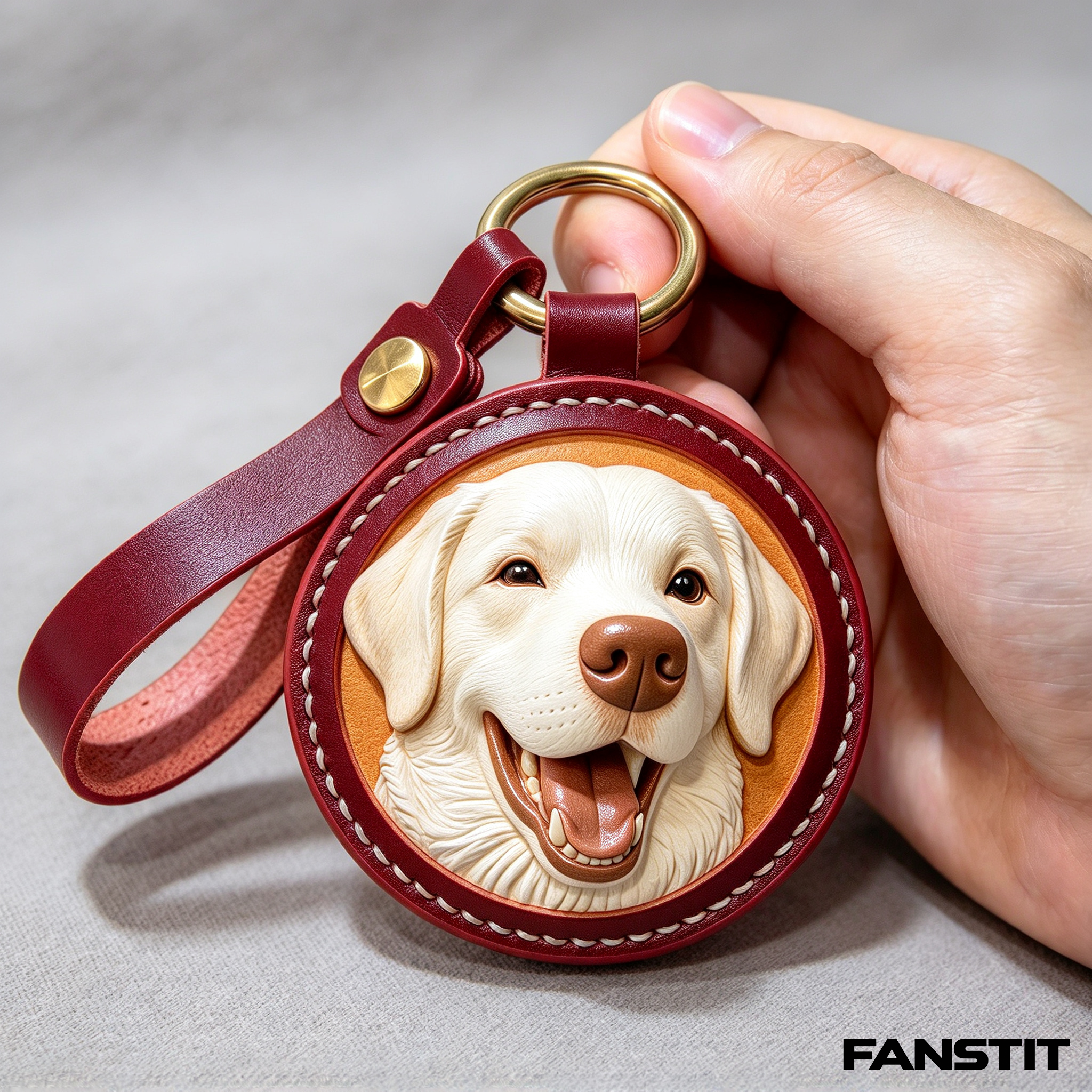 3D Printed Pet Portrait Relief Keychain