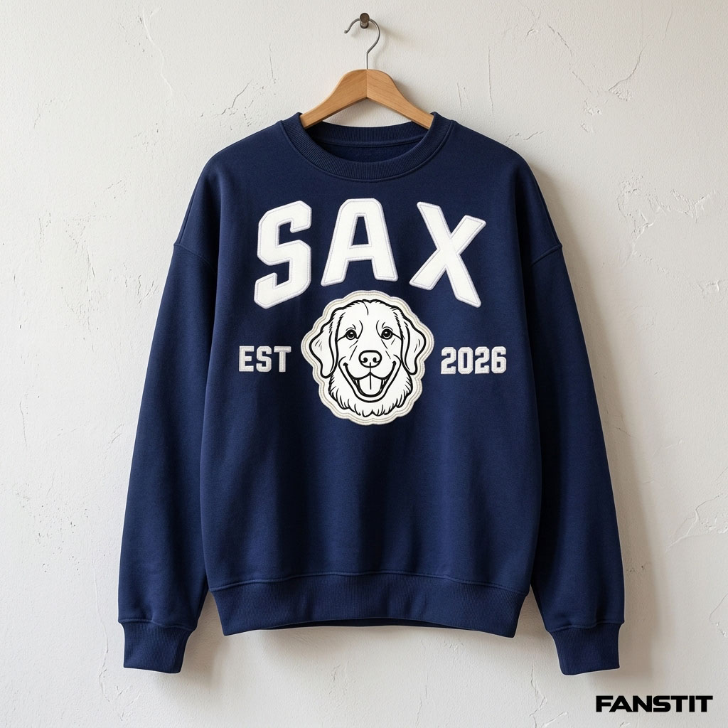 Custom Felt Dog Portrait Sweatshirt