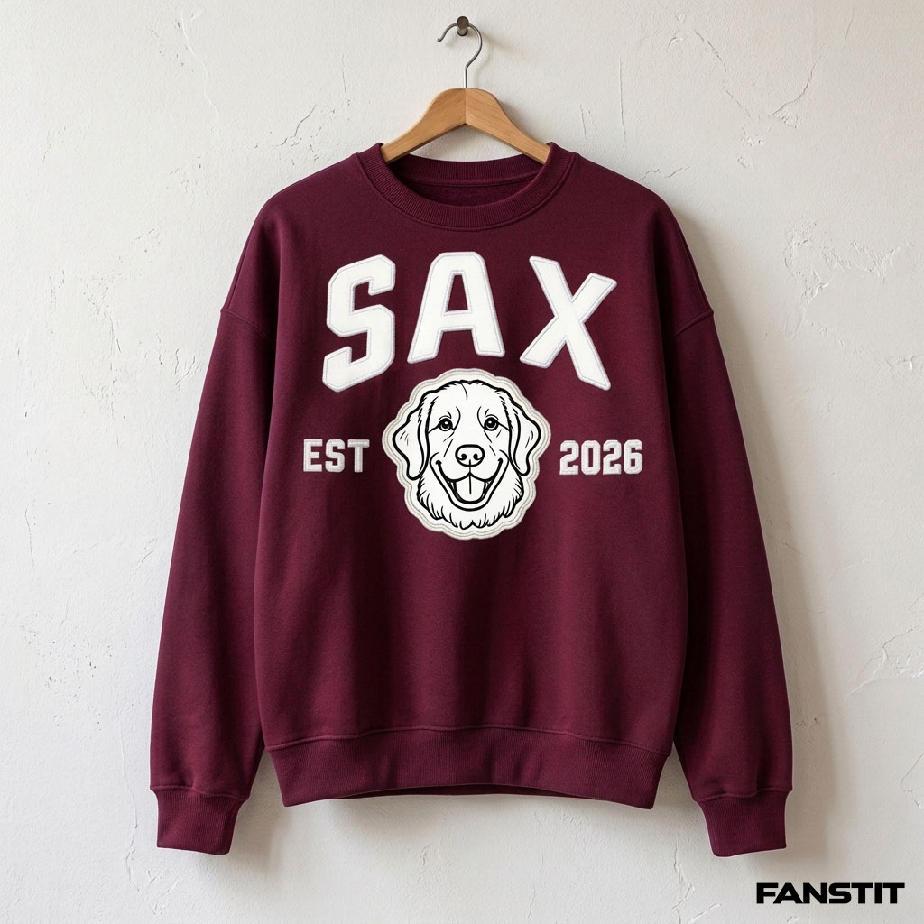 Custom Felt Dog Portrait Sweatshirt