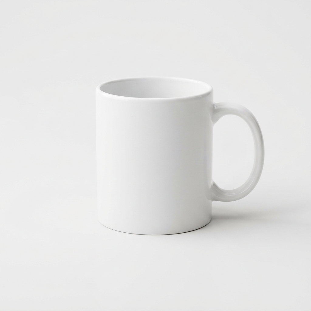 Custom pet face vintage ceramic mug 11oz in white